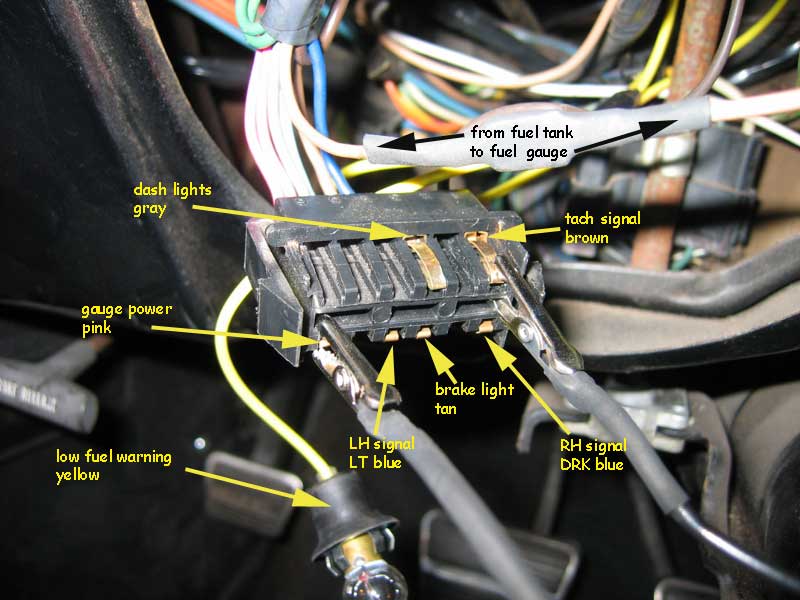 1967 Camaro Fac Tach-what powers it? What is this wire?